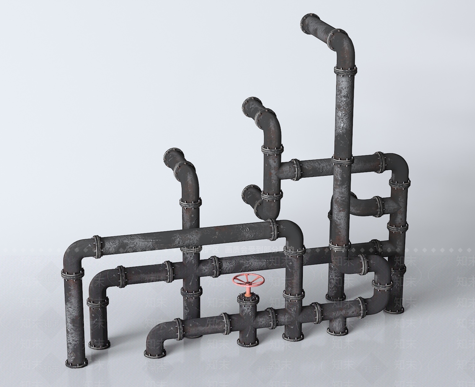 管道零件SU模型下载【ID:1196800466】