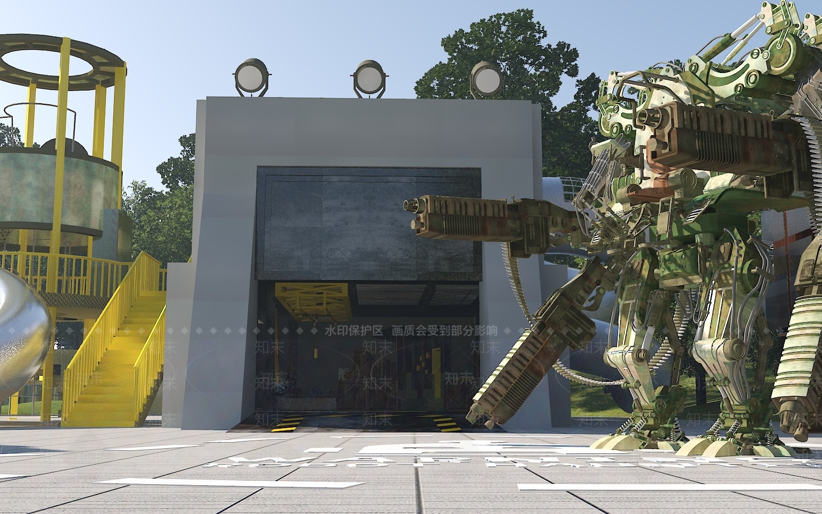 现代单人沙发3D模型下载【ID:1196804065】