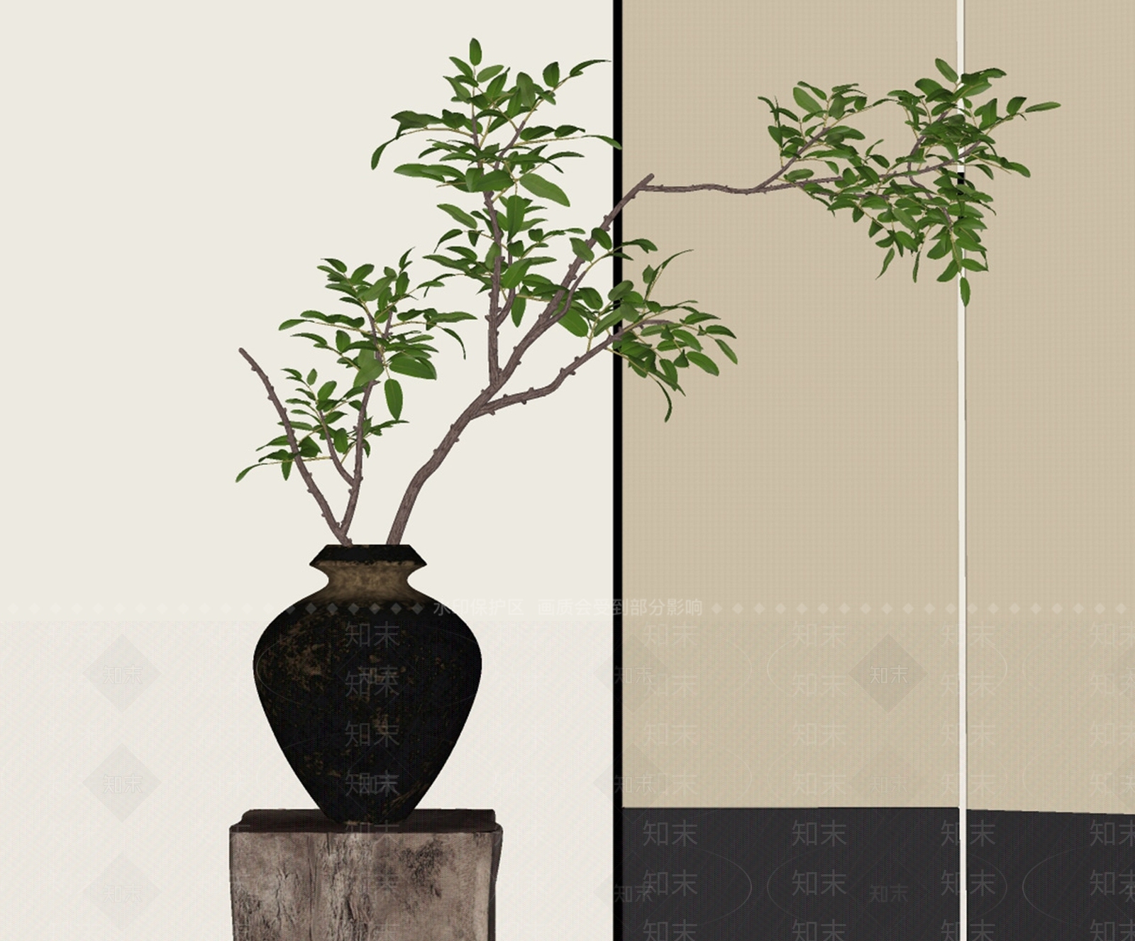盆栽SU模型下载【ID:1196802214】