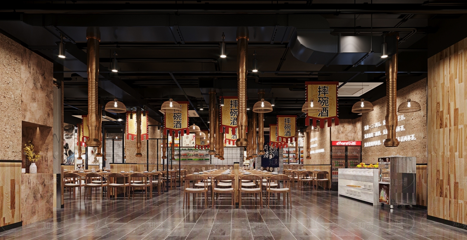 现代其他餐饮空间3D模型下载【ID:1196818311】