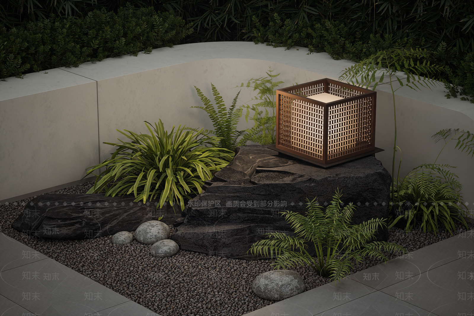 现代景观灯SU模型下载【ID:1196804926】