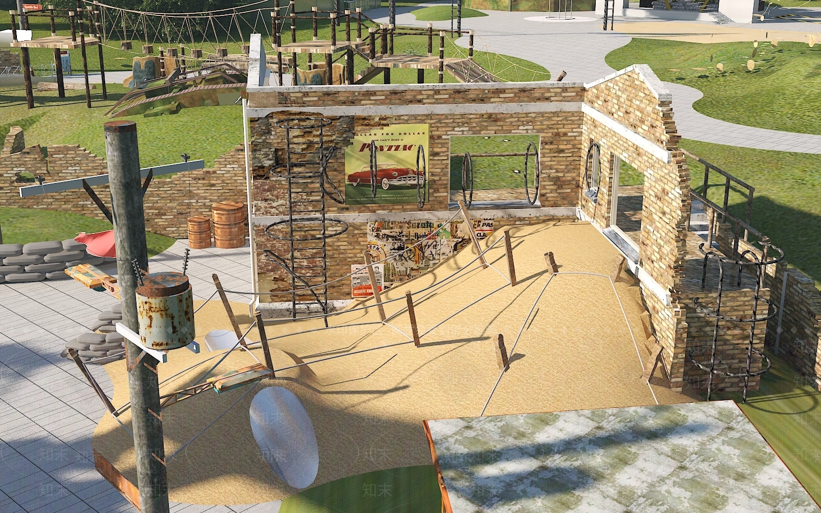 现代单人沙发3D模型下载【ID:1196807651】