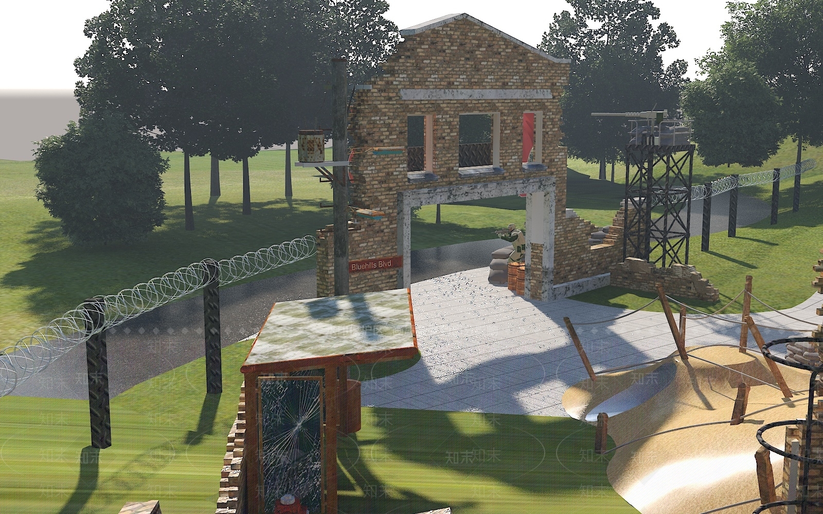 现代单人沙发3D模型下载【ID:1196807520】