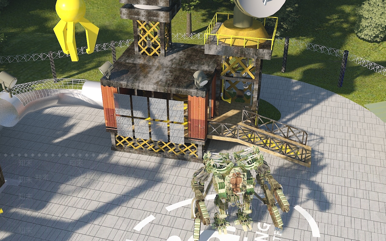 现代单人沙发3D模型下载【ID:1196807499】
