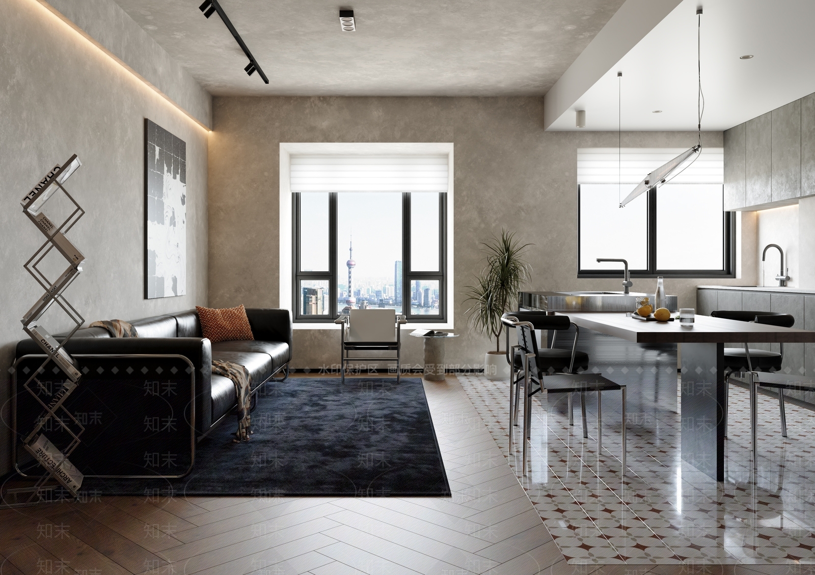 工业客餐厅3D模型下载【ID:1196805996】