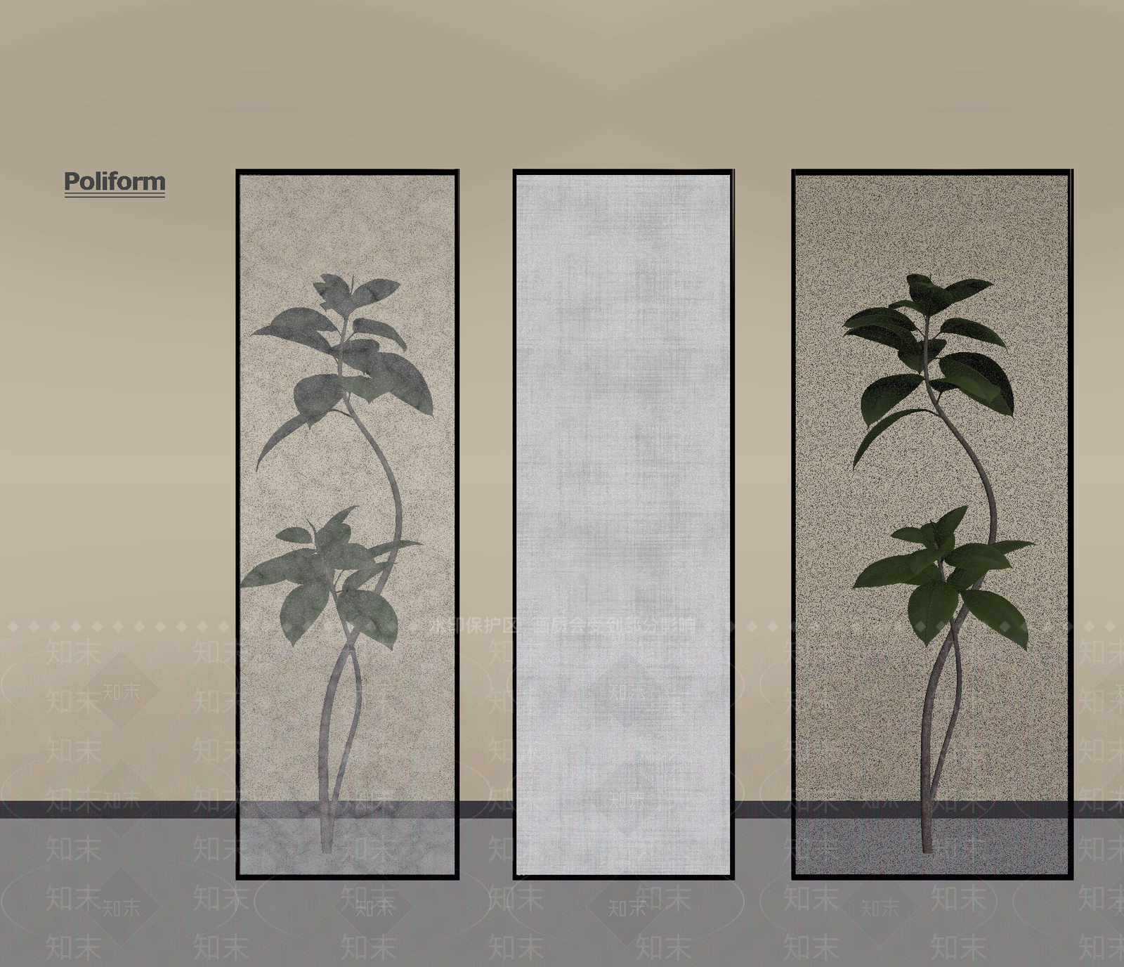 现代隔断SU模型下载【ID:1196806026】