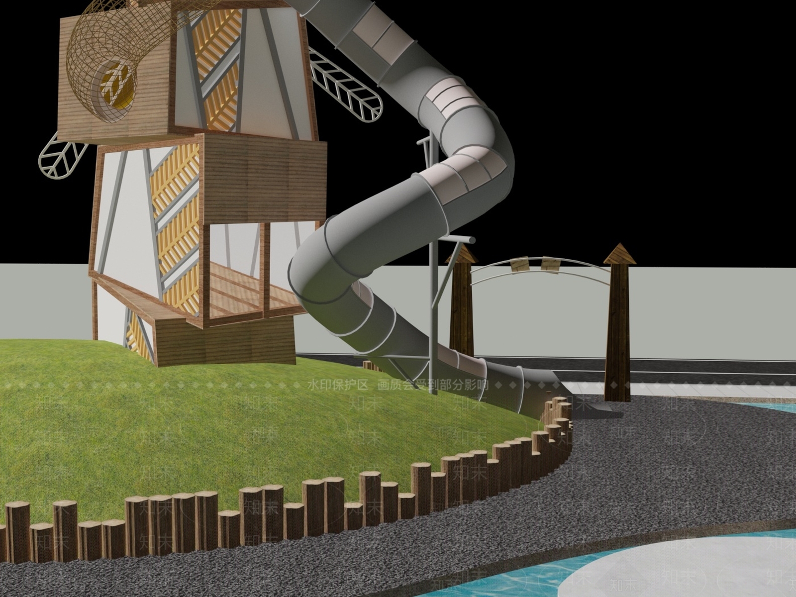 现代单人沙发3D模型下载【ID:1196807282】