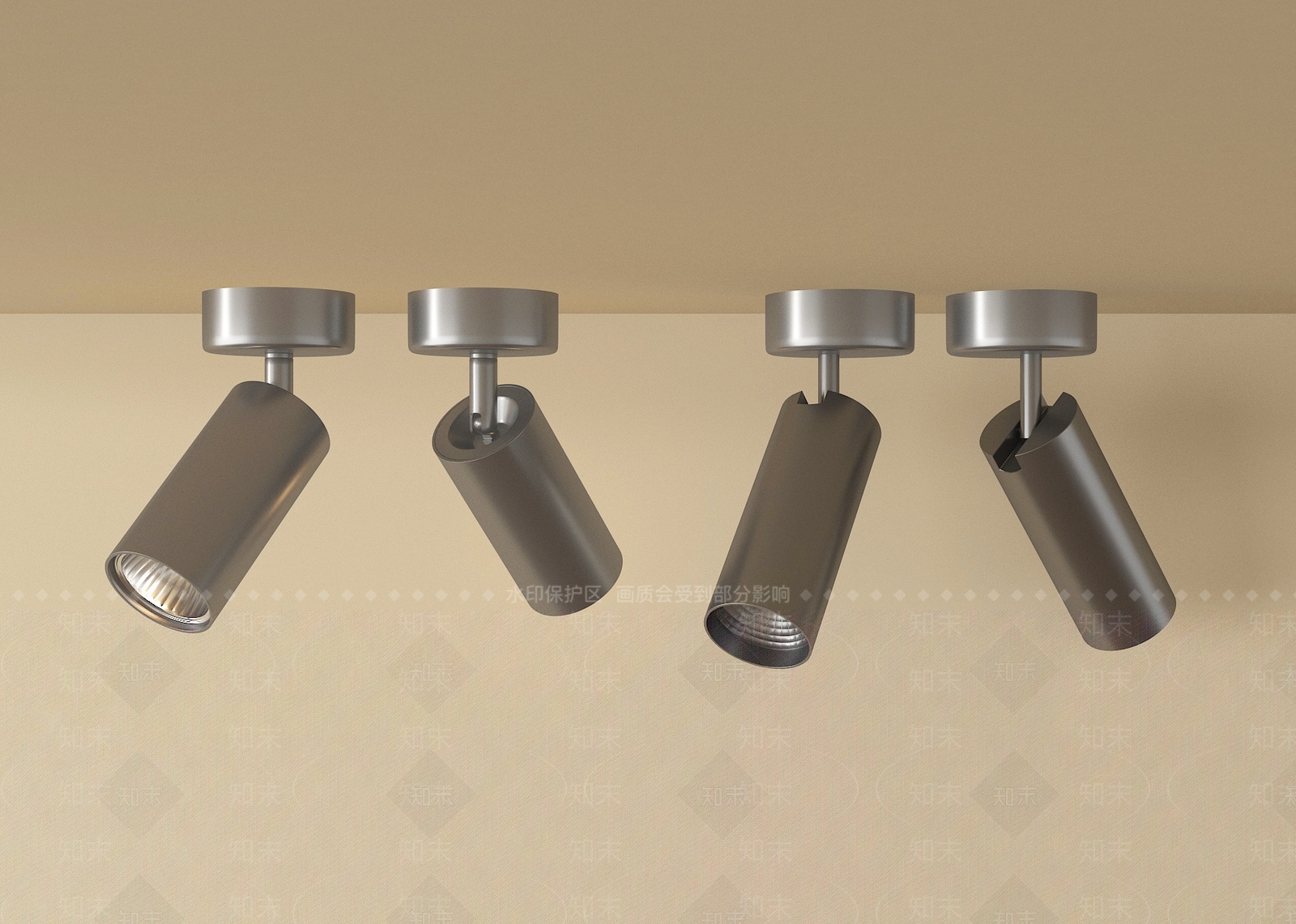 现代射灯3D模型下载【ID:1196811503】