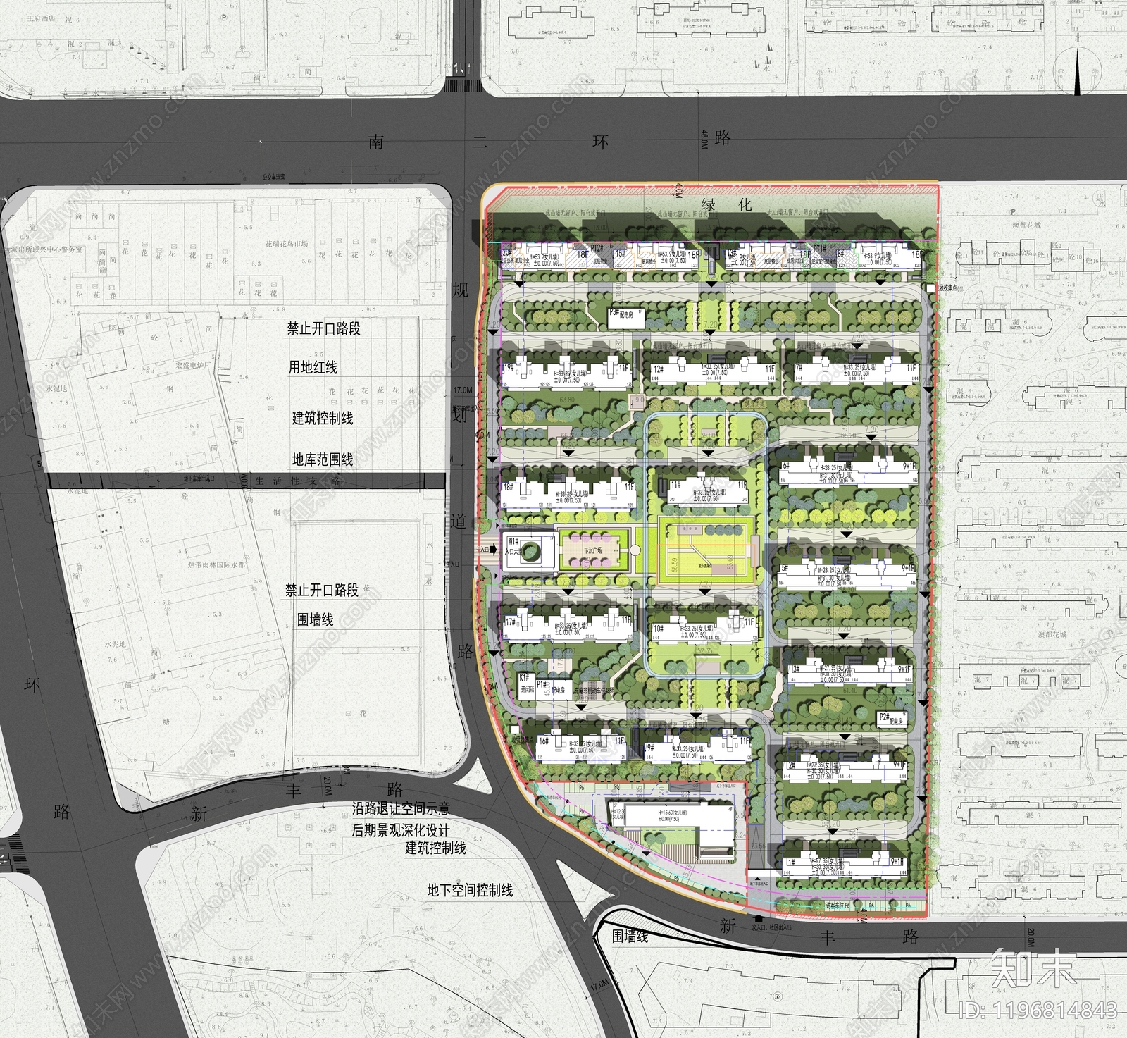 现代住宅楼建筑施工图下载【ID:1196814843】