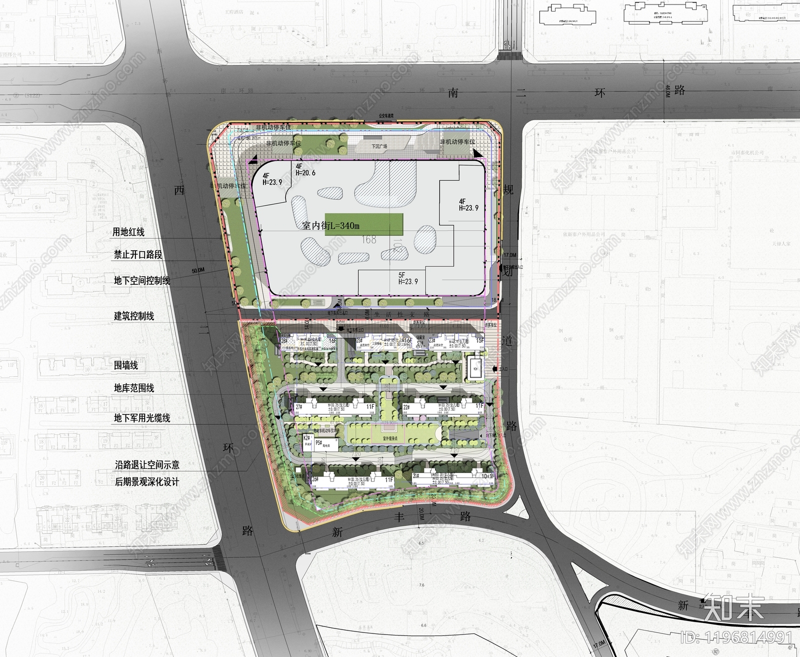 现代住宅楼建筑施工图下载【ID:1196814991】