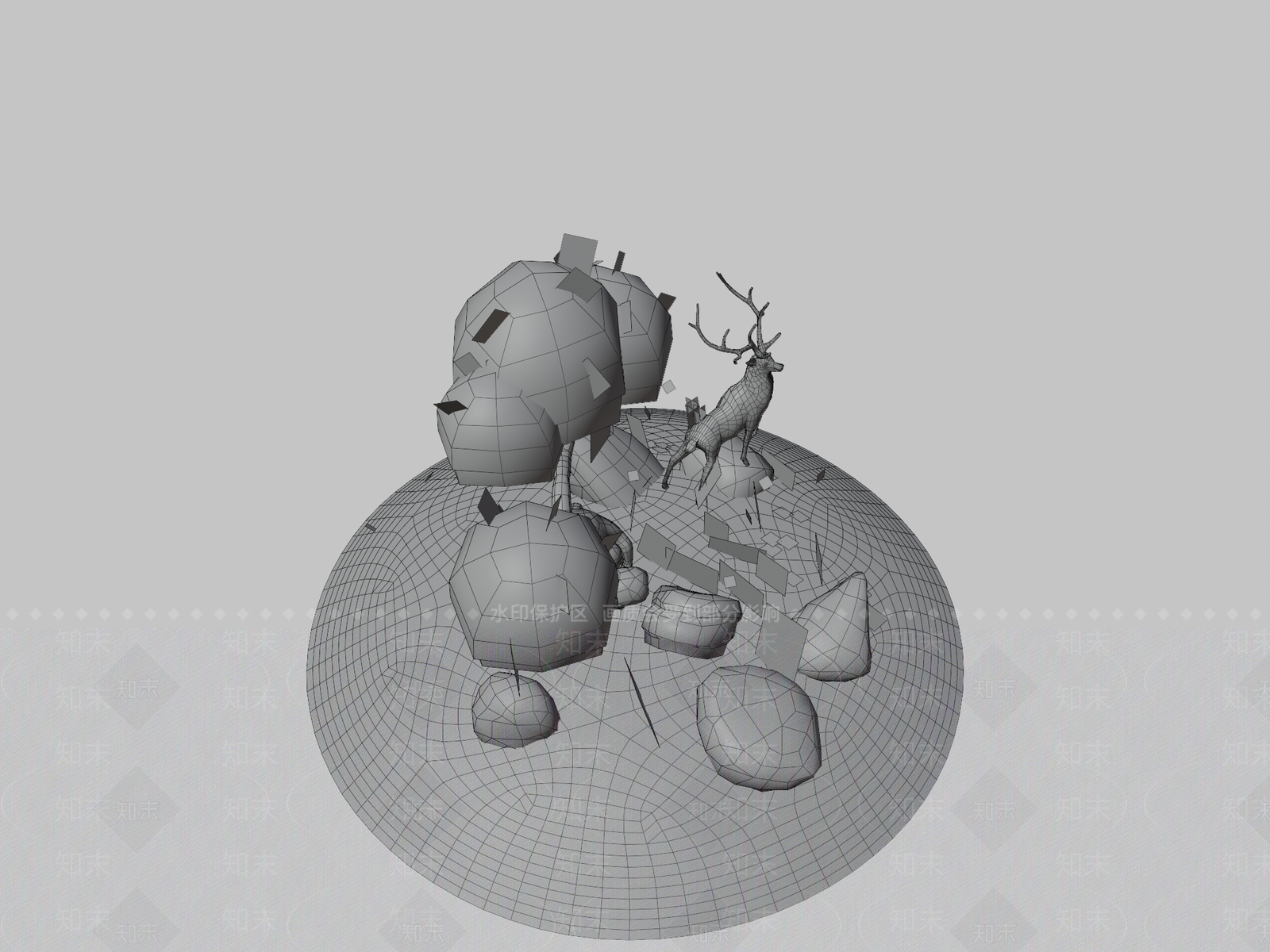 其他动物3D模型下载【ID:1196815404】
