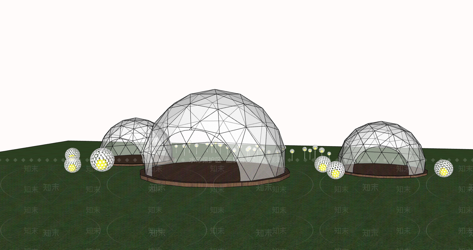 现代简约其他景观小建筑SU模型下载【ID:1196817543】