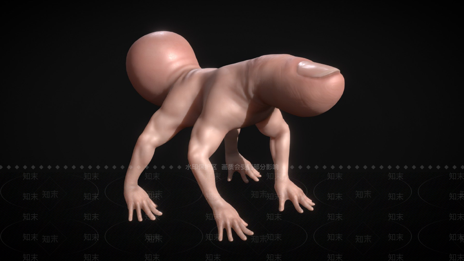 虚拟人物蜘蛛3D模型下载【ID:1196819607】
