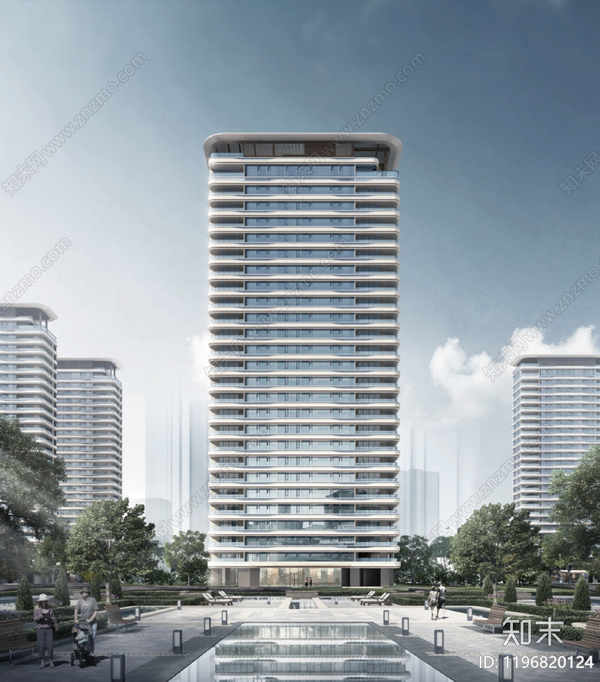 现代小区建筑下载【ID:1196820124】