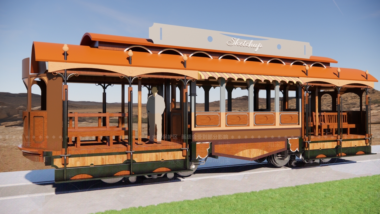 火车SU模型下载【ID:1196823874】