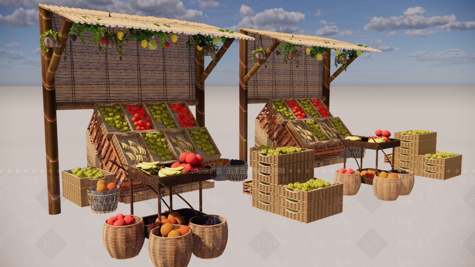 水果蔬菜SU模型下载【ID:1196827235】