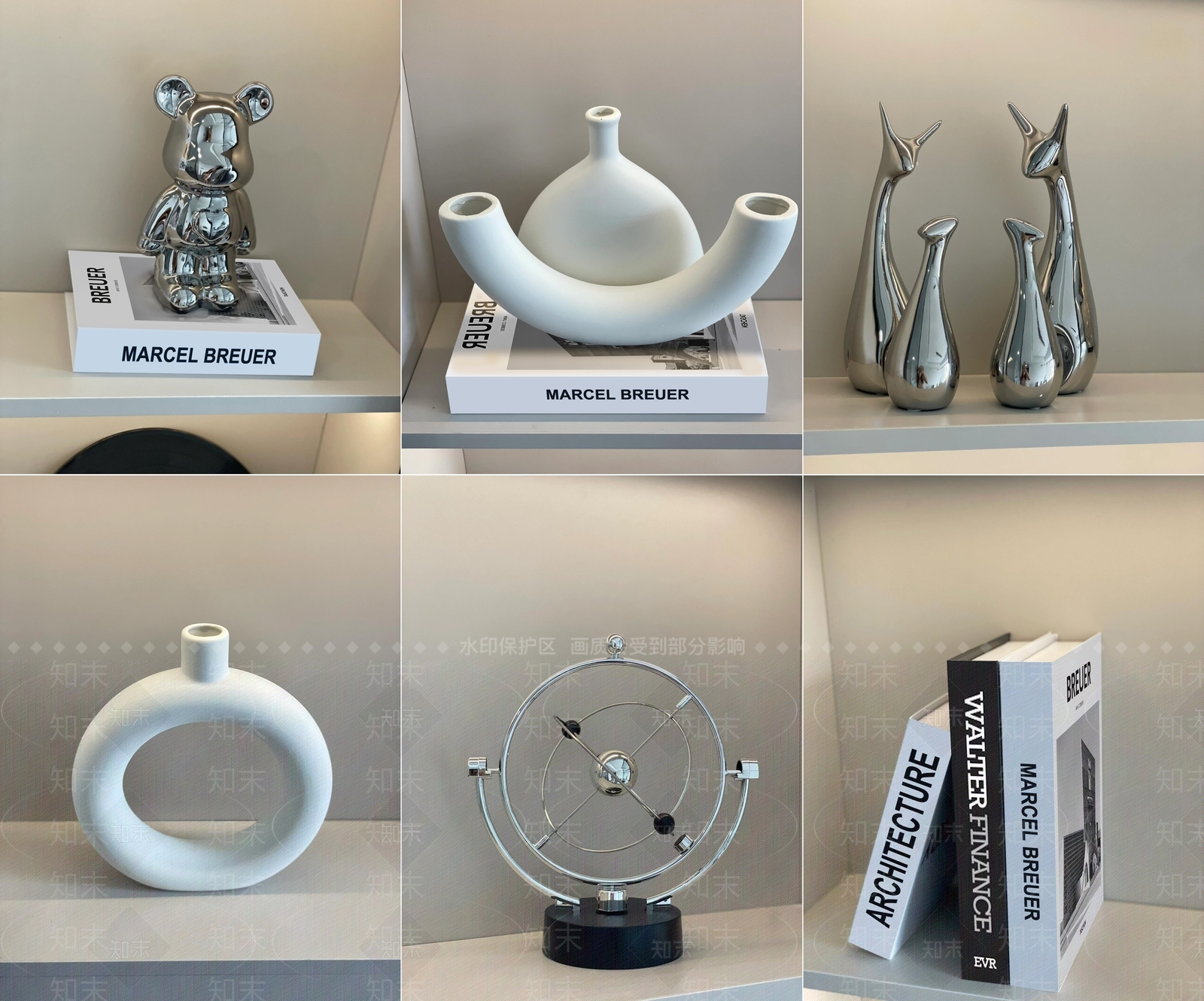 现代简约摆件组合3D模型下载【ID:1196825160】