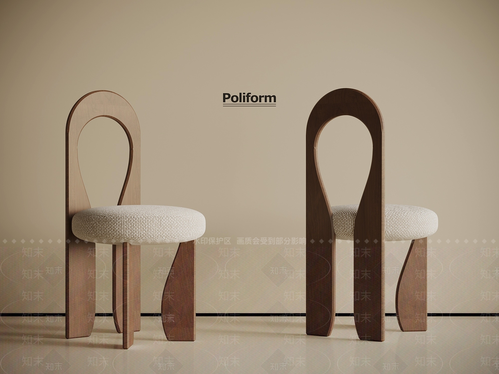 法式中古餐椅3D模型下载【ID:1196825405】