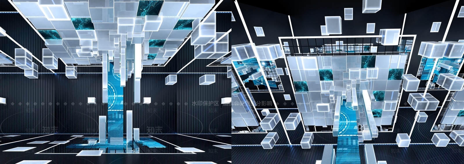 现代科技展厅SU模型下载【ID:1196825809】