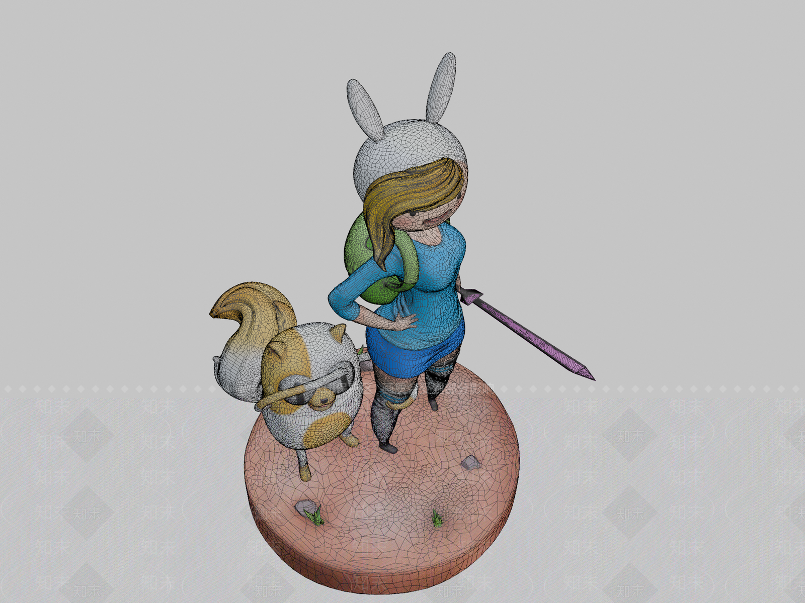 虚拟人物3D模型下载【ID:1196830995】