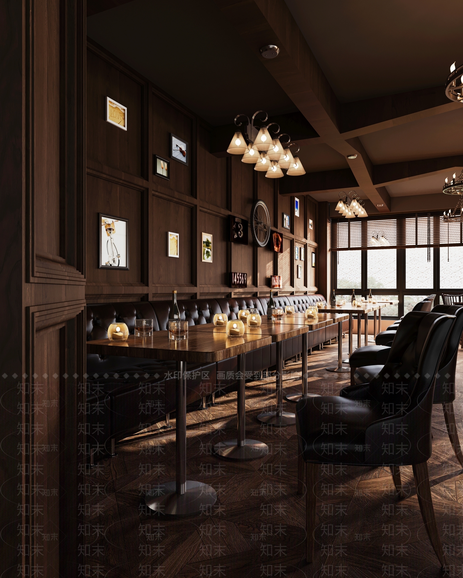 美式复古酒吧3D模型下载【ID:1196835323】