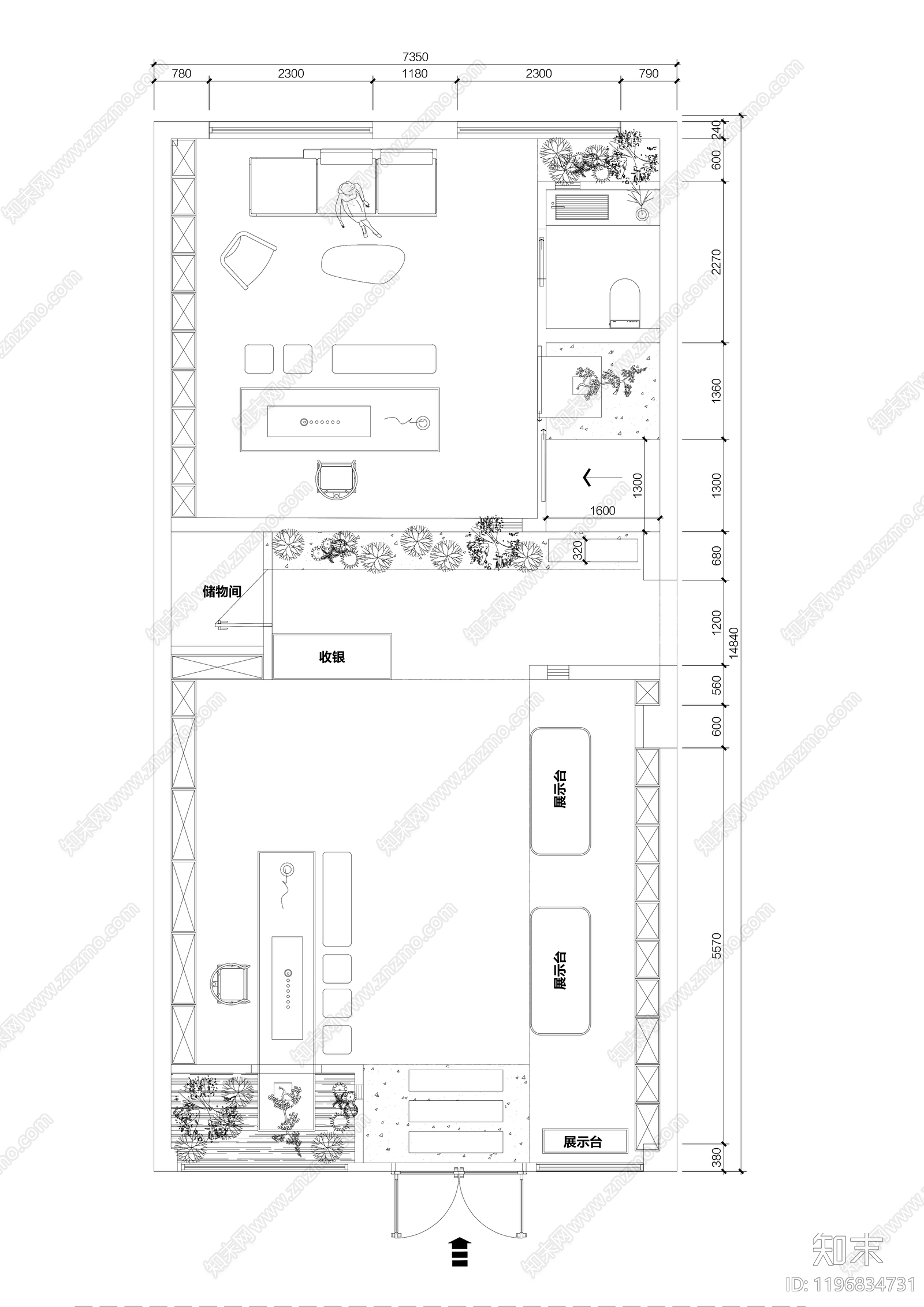 现代新中式其他工装空间施工图下载【ID:1196834731】