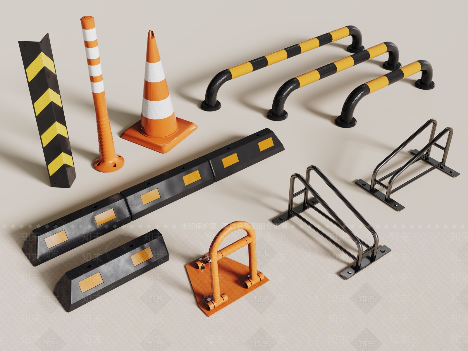 安全设施3D模型下载【ID:1196840972】