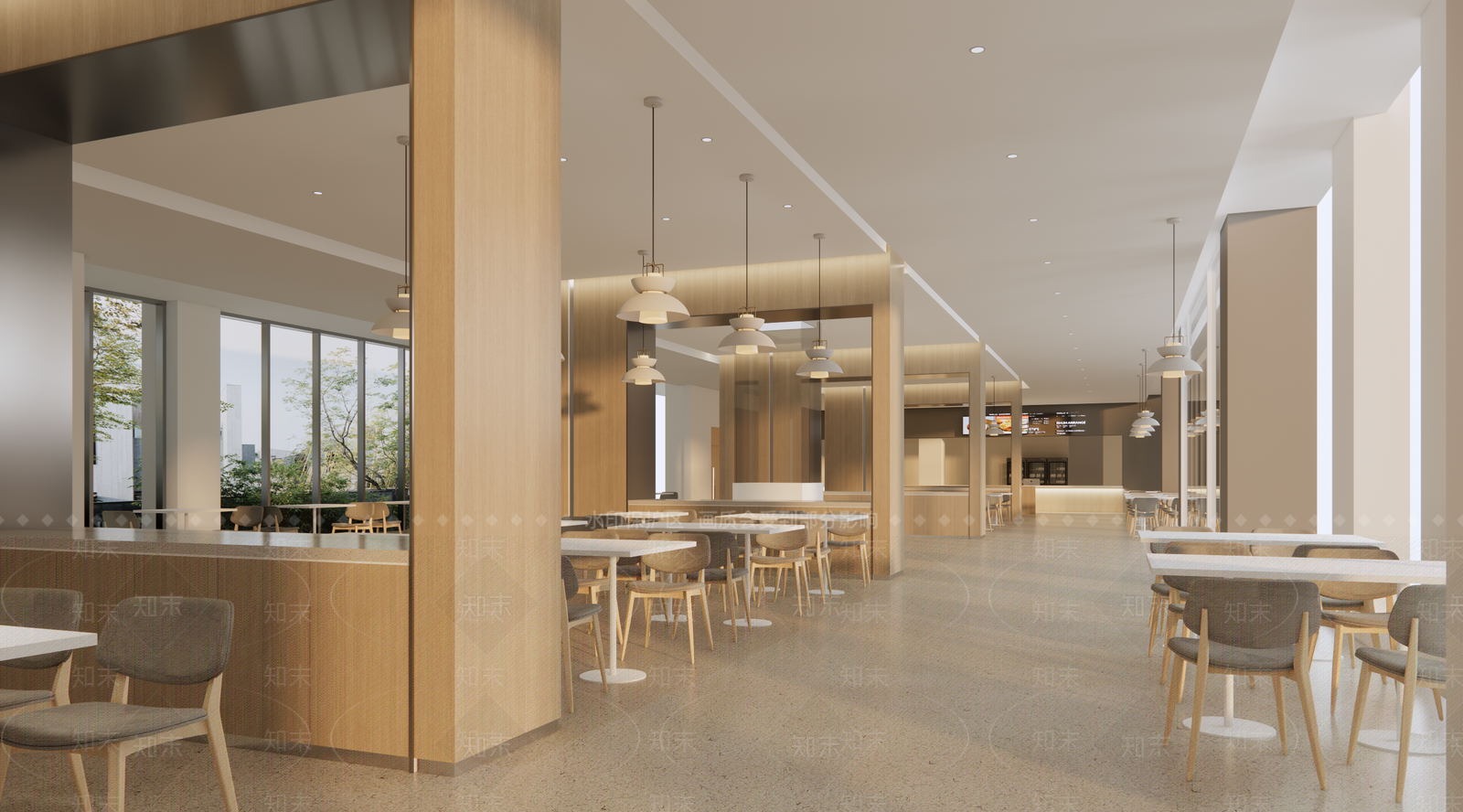 极简食堂SU模型下载【ID:1196967873】