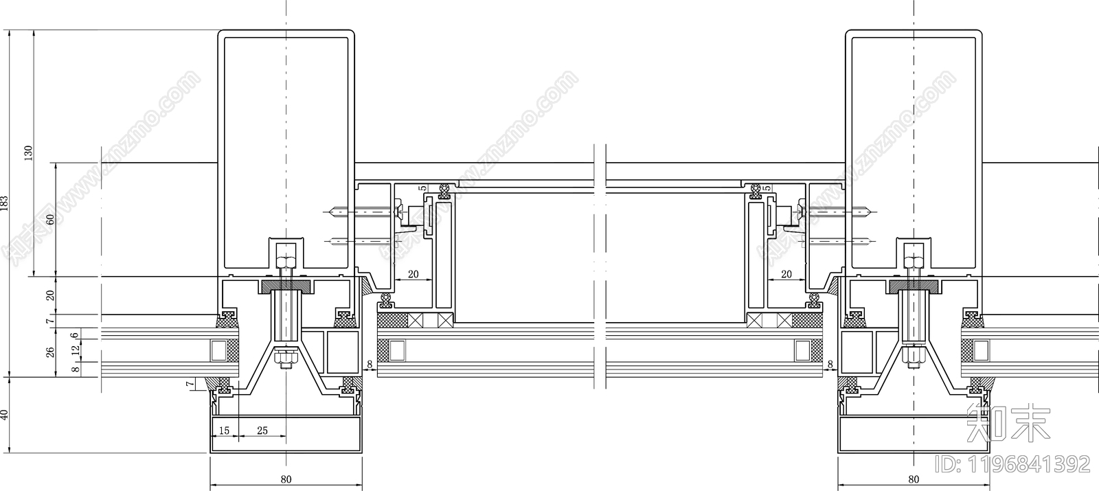 幕墙结构节点施工图下载【ID:1196841392】