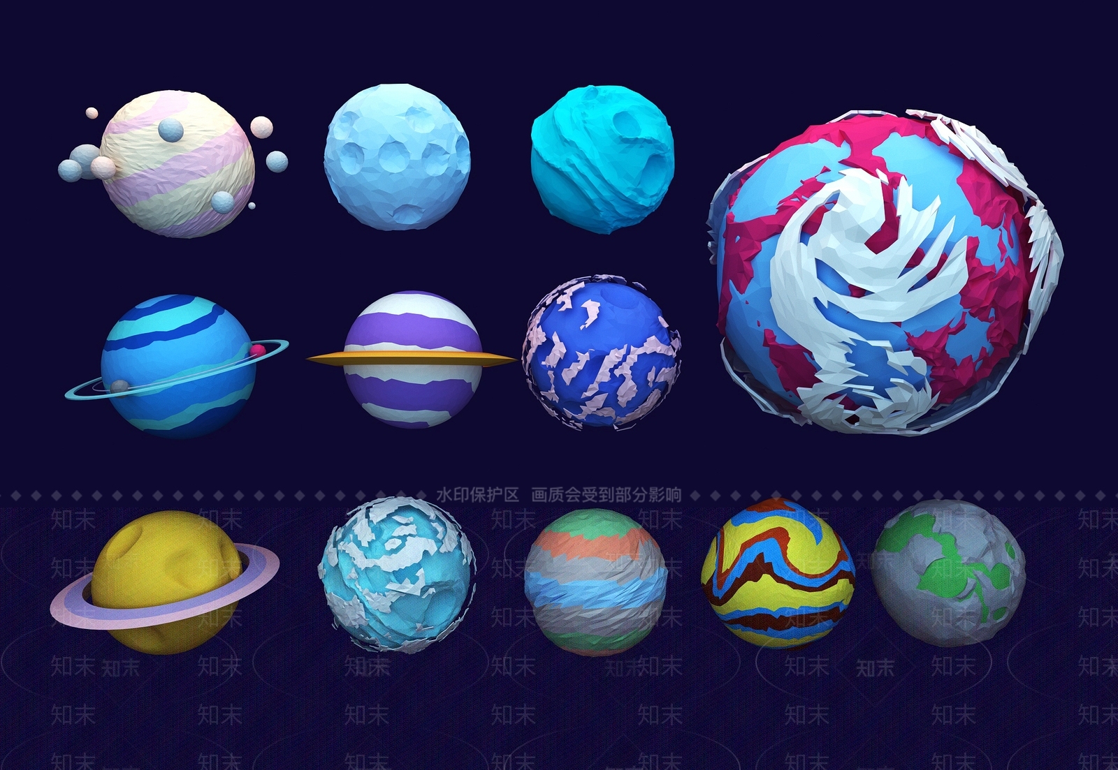 现代挂件3D模型下载【ID:1196841159】