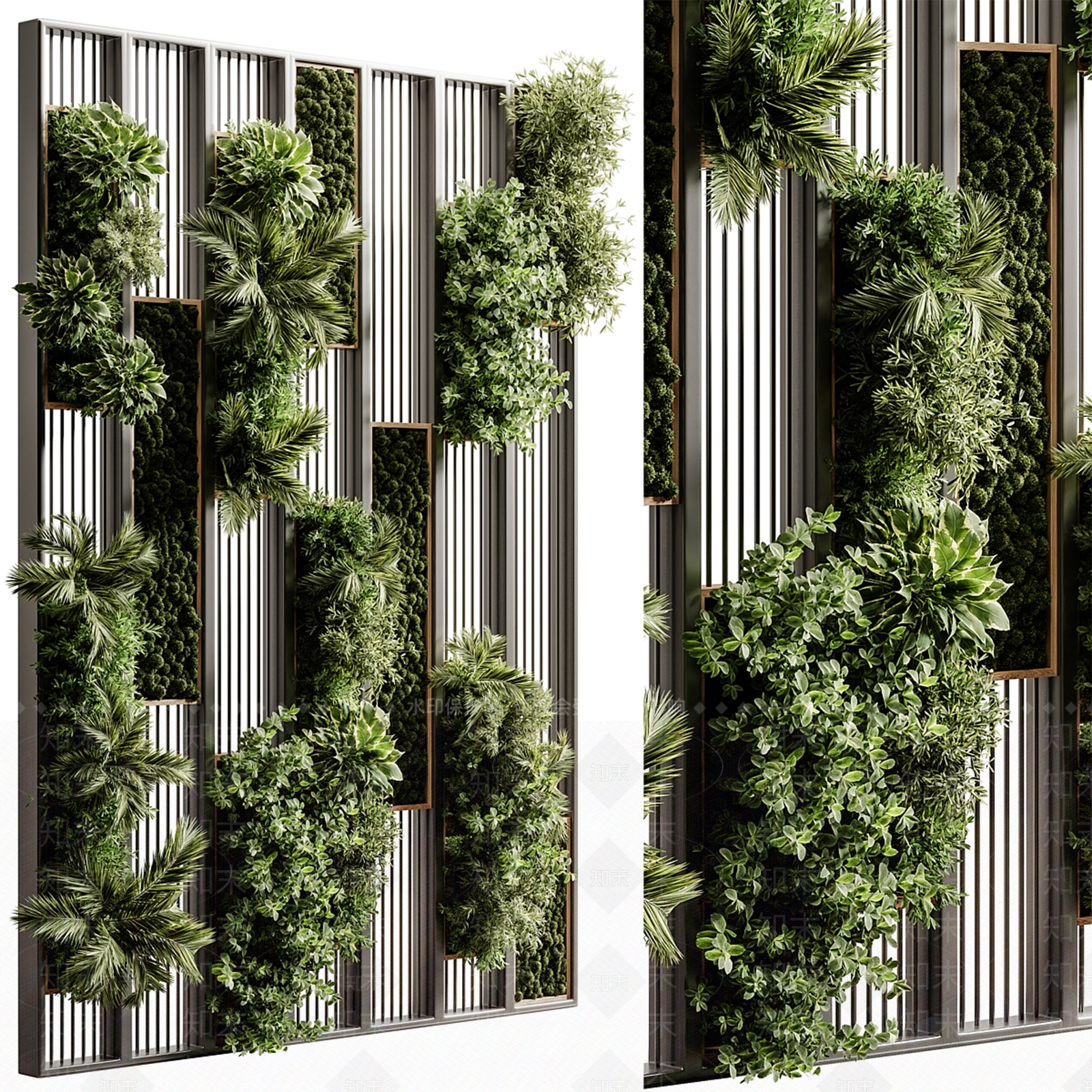 绿植墙3D模型下载【ID:1196841737】