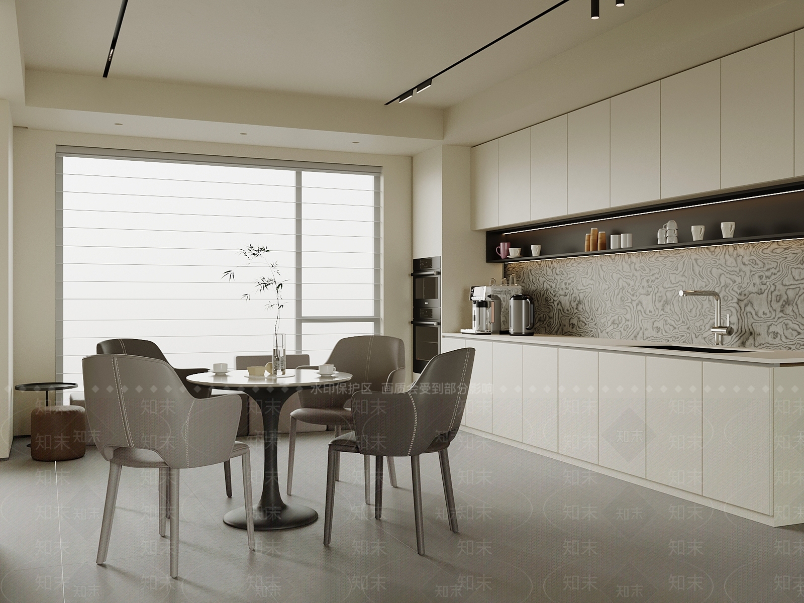 现代茶水间3D模型下载【ID:1196842070】