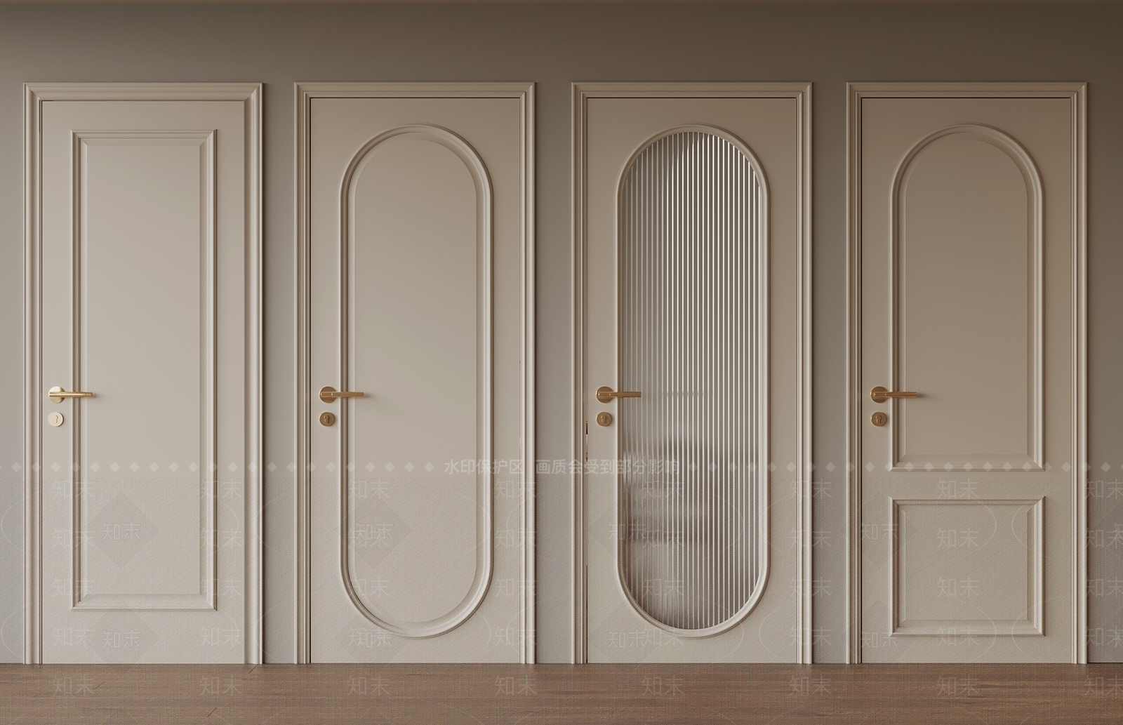 法式单开门3D模型下载【ID:1196843588】