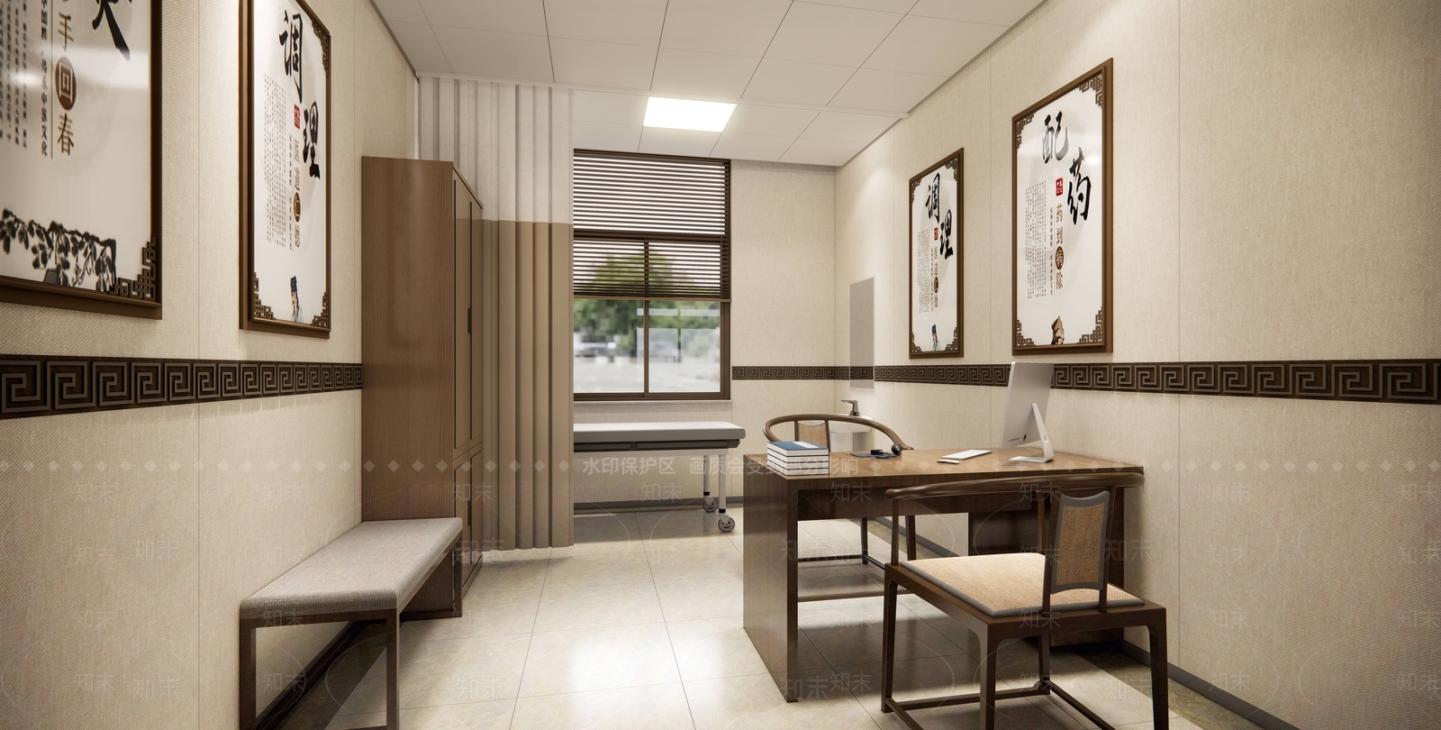 中式医院SU模型下载【ID:1196849602】