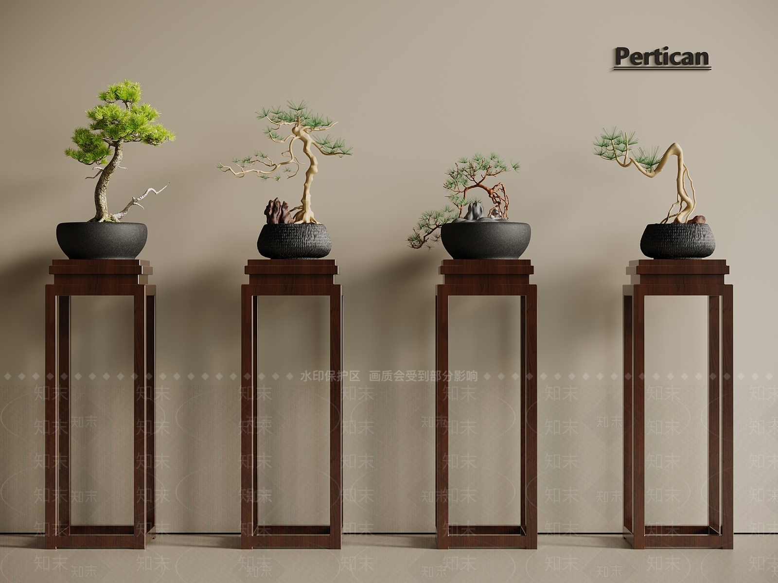 盆栽3D模型下载【ID:1196849942】
