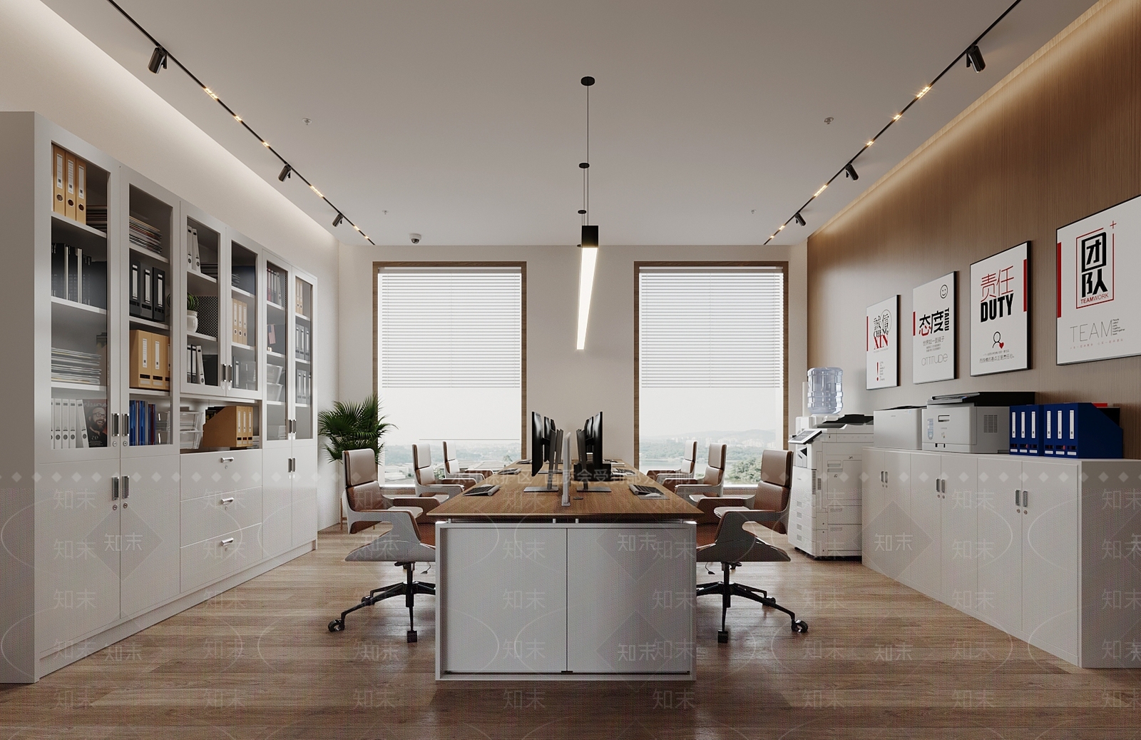 现代办公室3D模型下载【ID:1196851005】