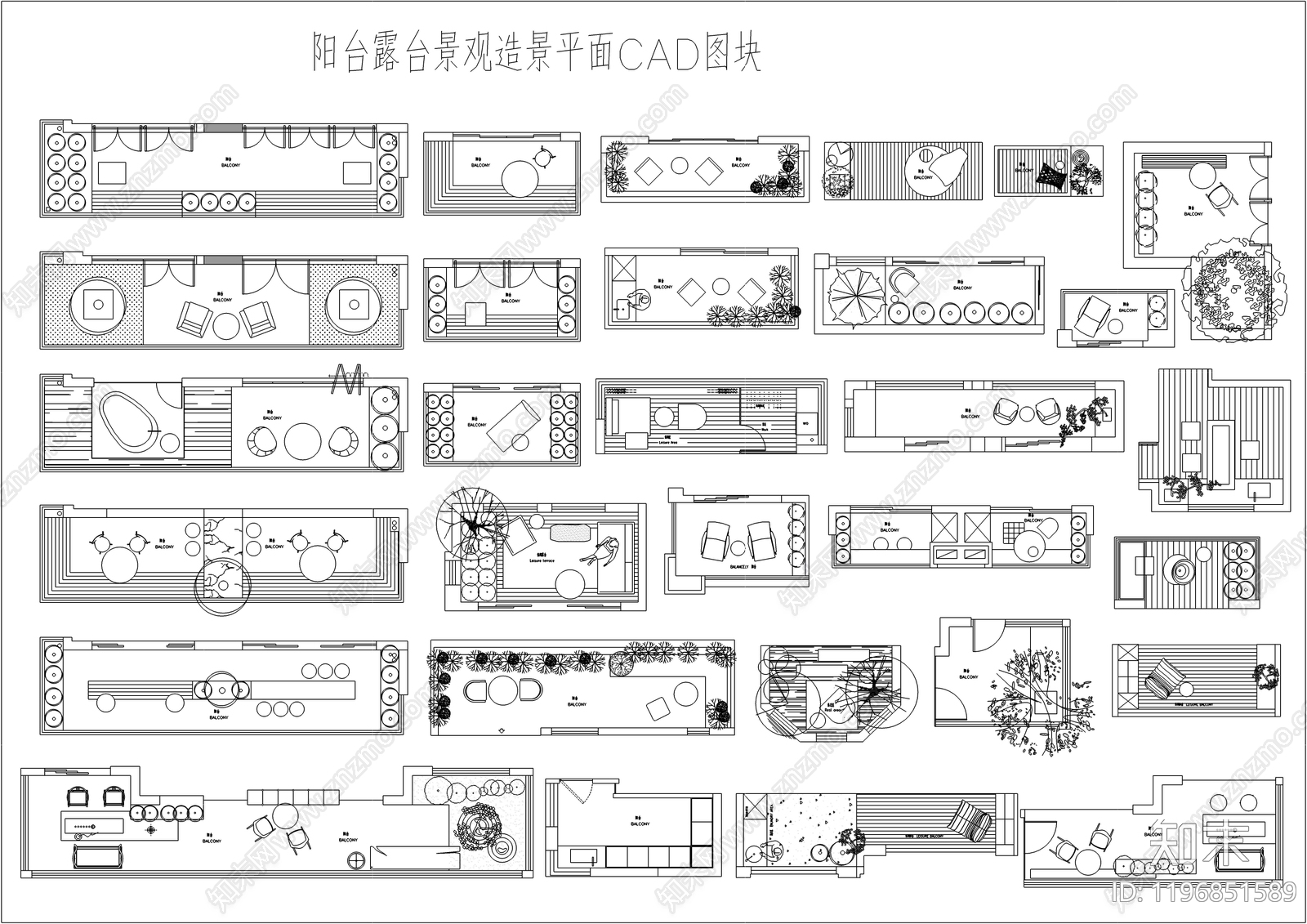 现代阳台施工图下载【ID:1196851589】