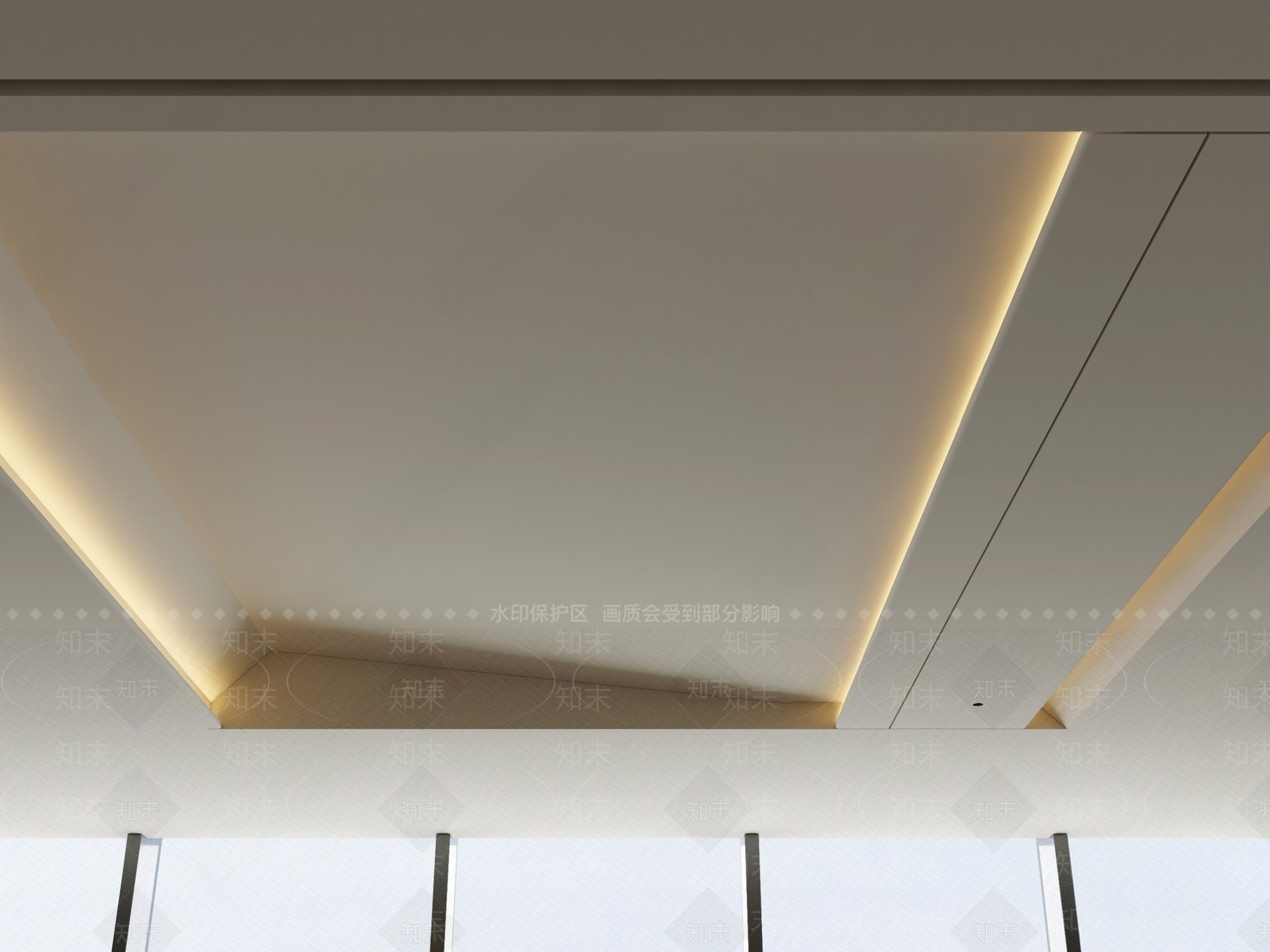 现代吊顶SU模型下载【ID:1196856749】