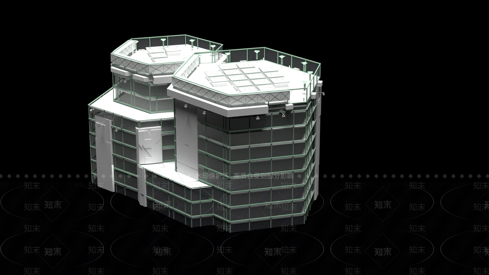现代艺术风格建筑3D模型下载【ID:1196856791】