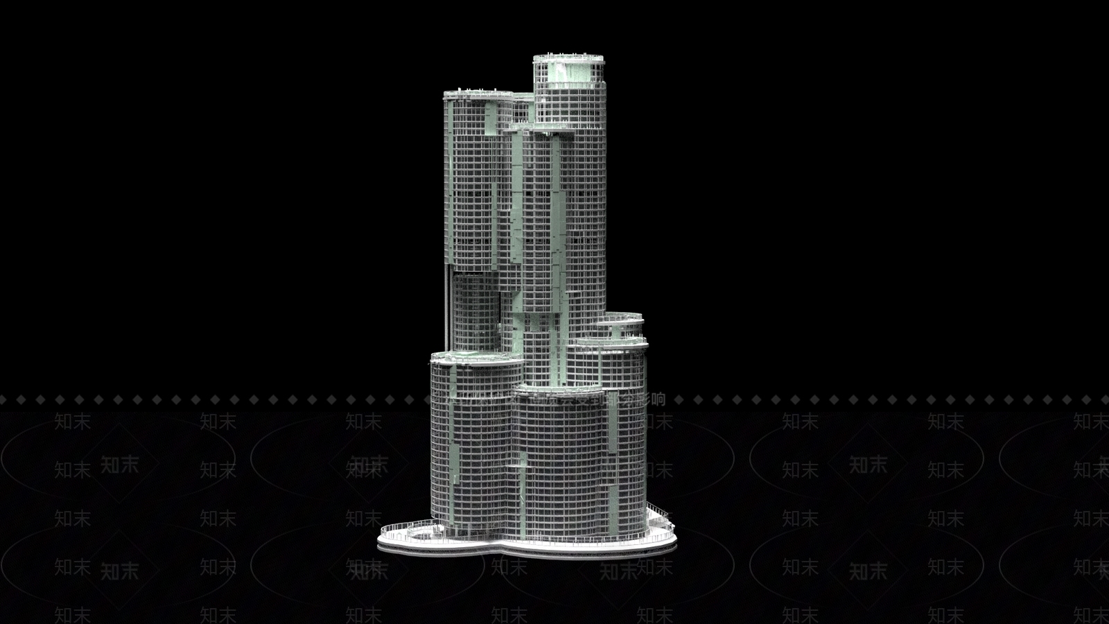 现代风格建筑SU模型下载【ID:1196857085】