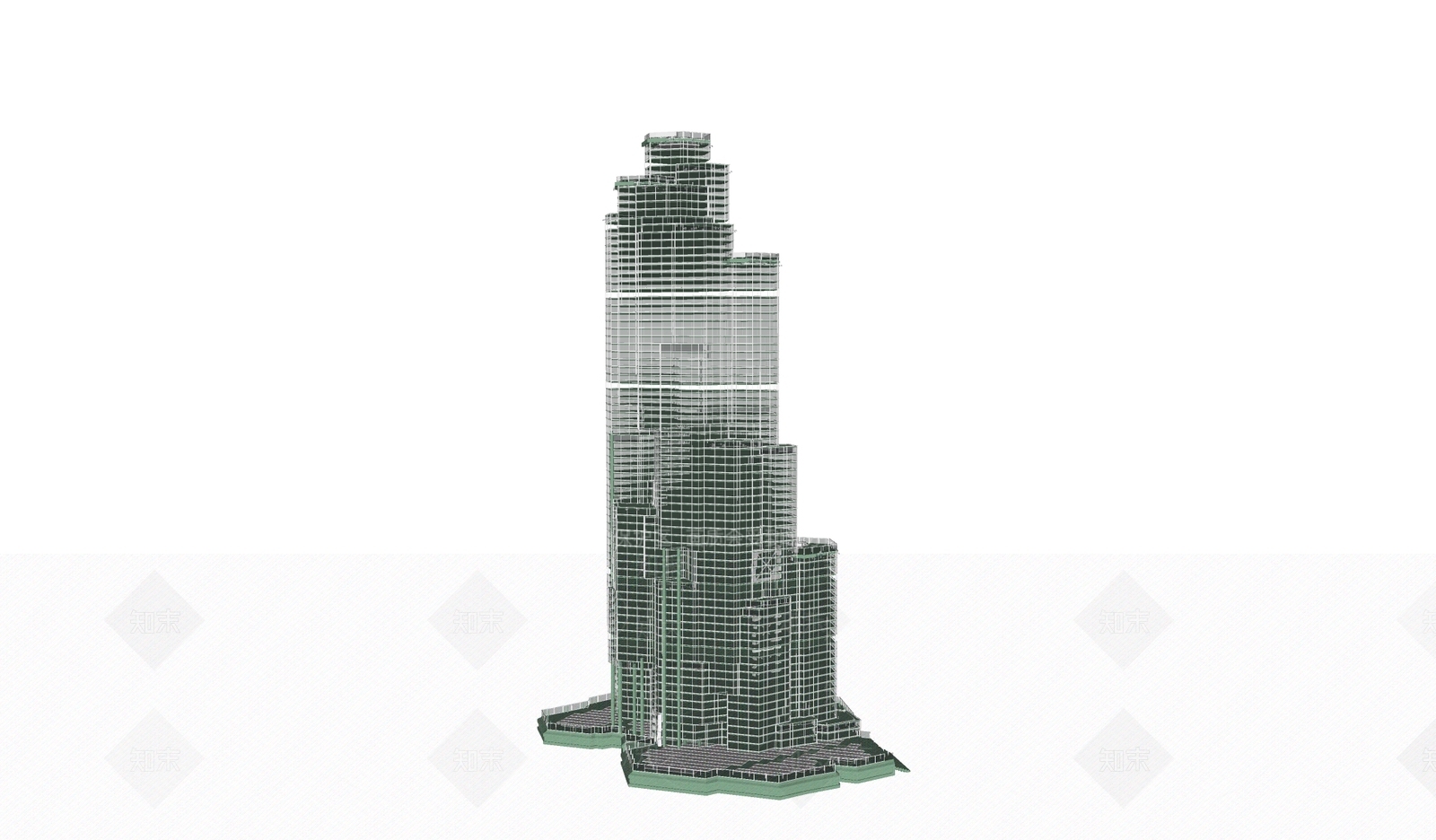 现代风格建筑SU模型下载【ID:1196857106】