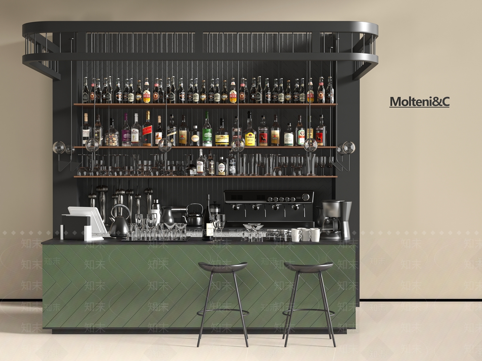 现代酒吧3D模型下载【ID:1196858998】