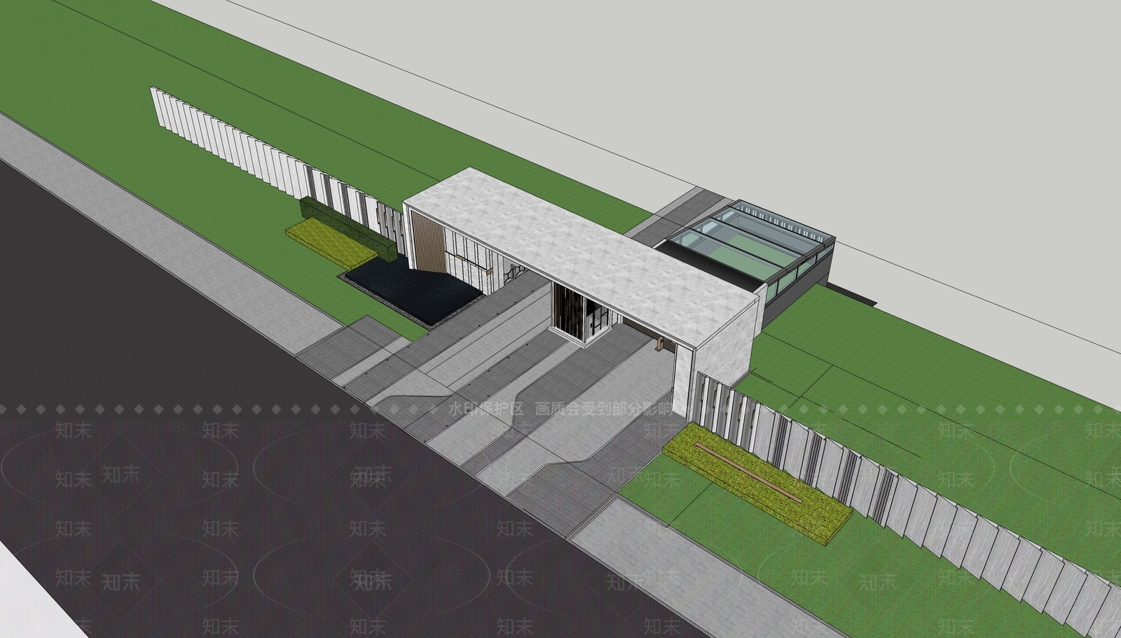 现代小公建SU模型下载【ID:1196860563】