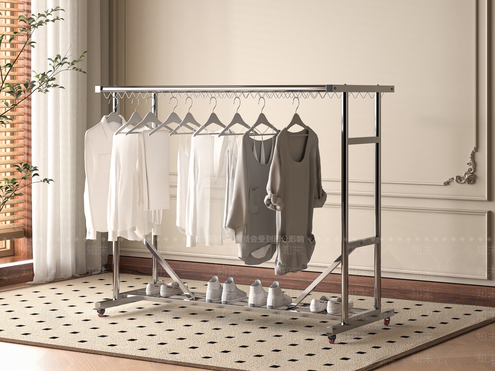 晾衣架3D模型下载【ID:1196861716】