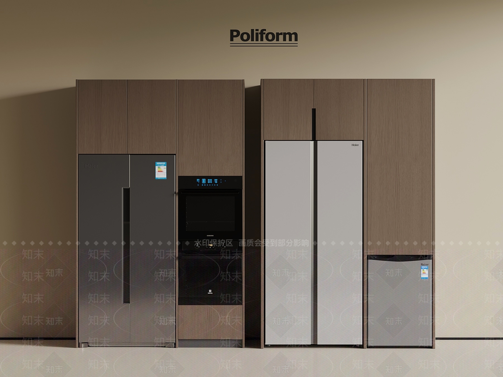 冰箱3D模型下载【ID:1196862395】