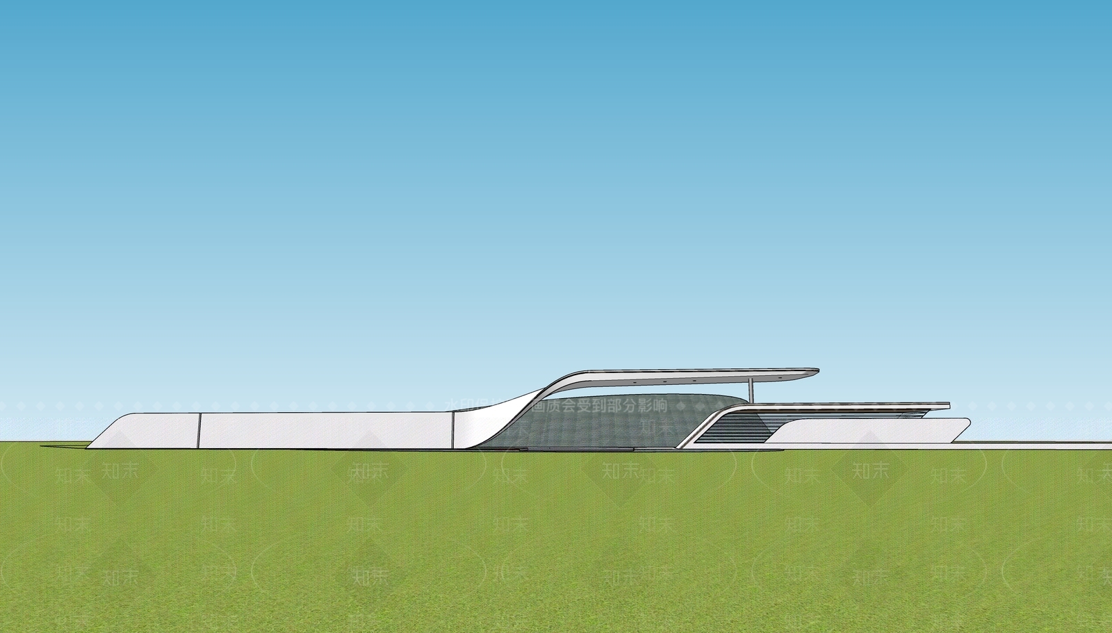 现代小公建SU模型下载【ID:1196868243】