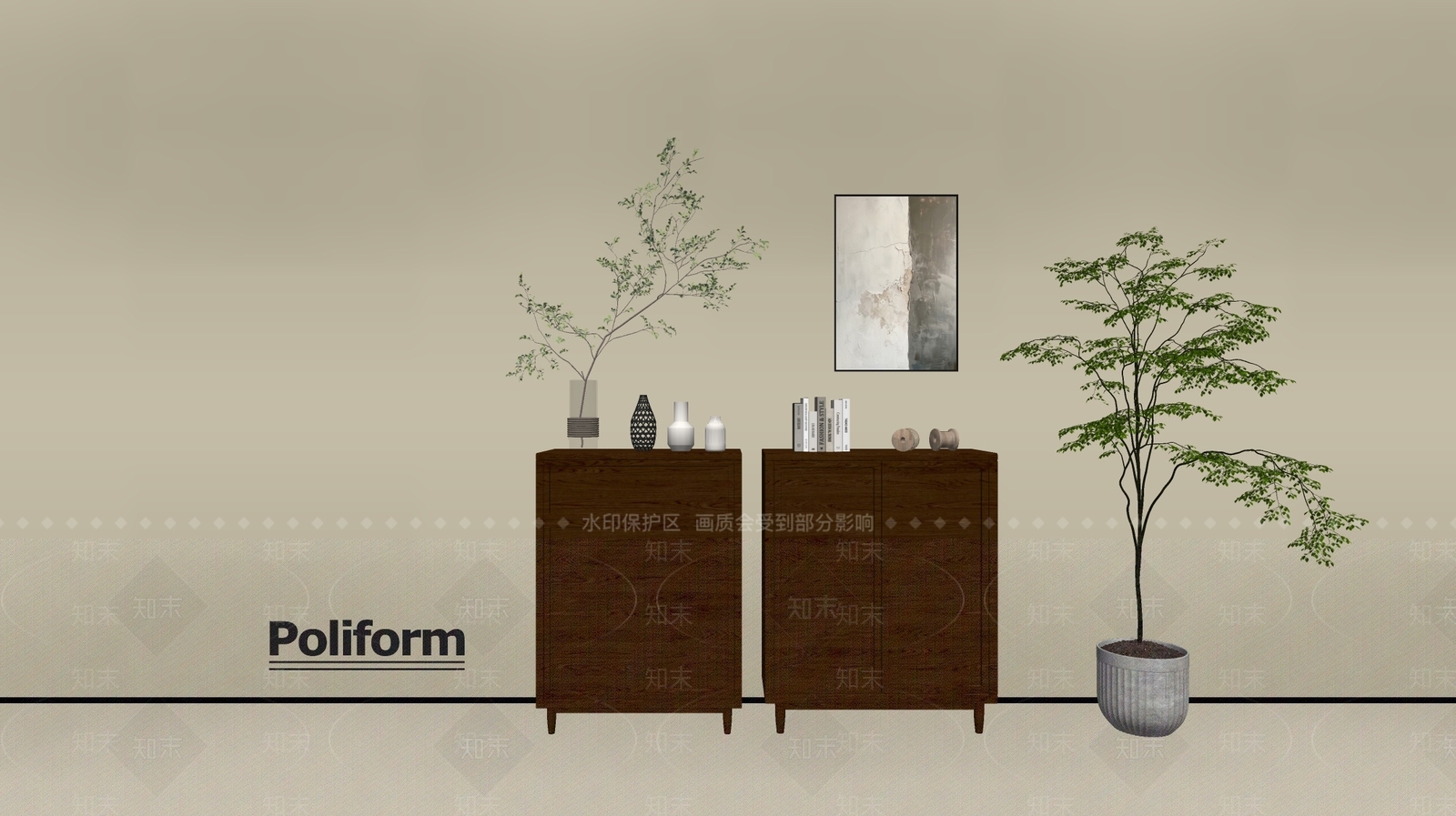 现代斗柜SU模型下载【ID:1196867094】
