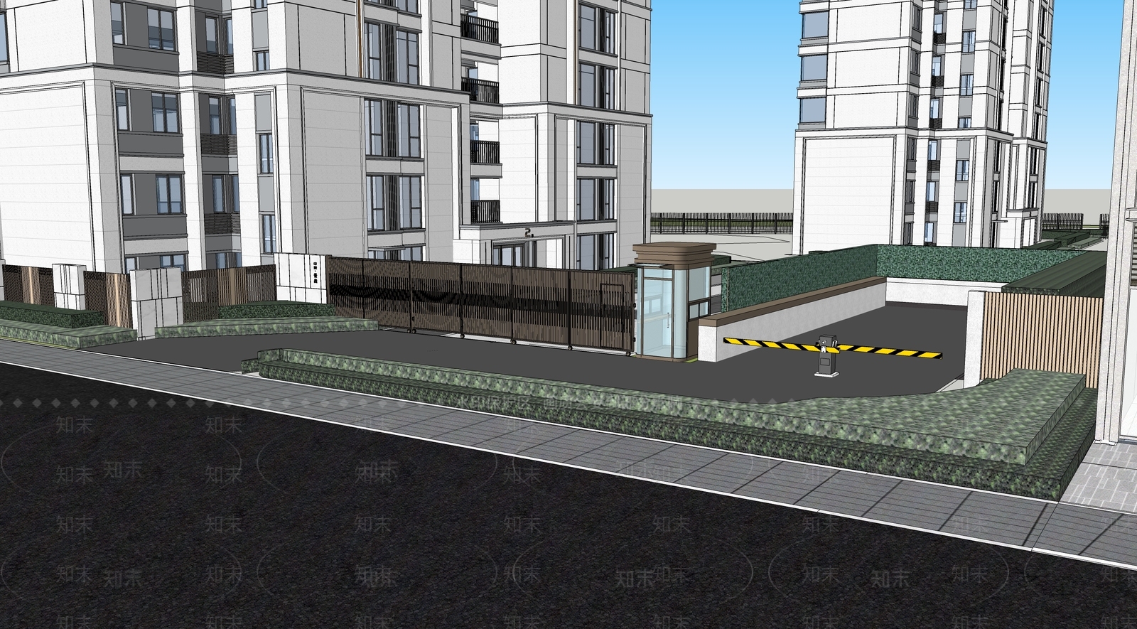 现代小公建SU模型下载【ID:1197134322】