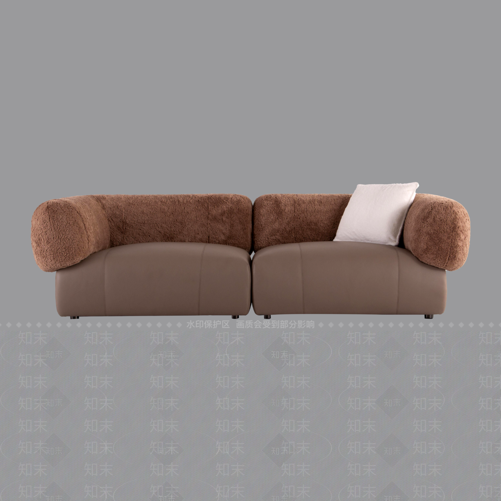 现代意式双人沙发3D模型下载【ID:1196879645】