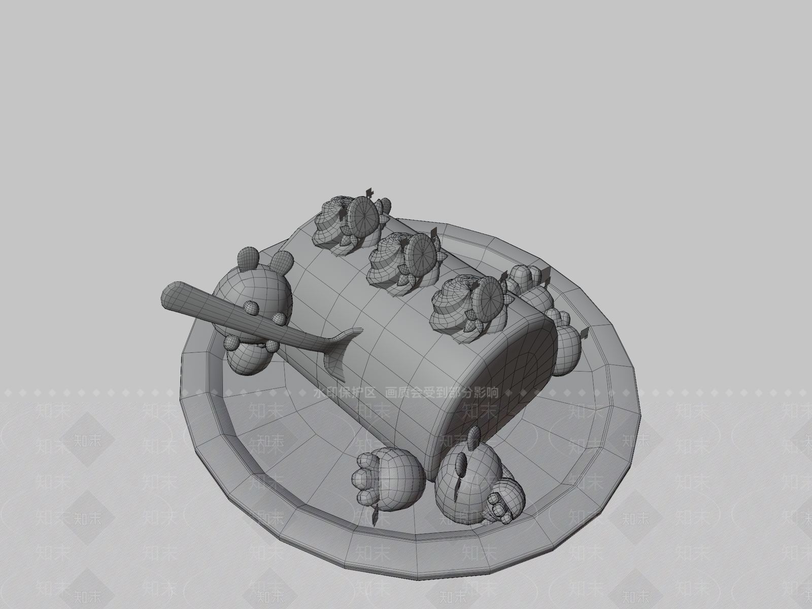 酒水食物3D模型下载【ID:1196880151】